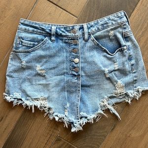 Madden NYC Jean Skort Button-fly Size 7